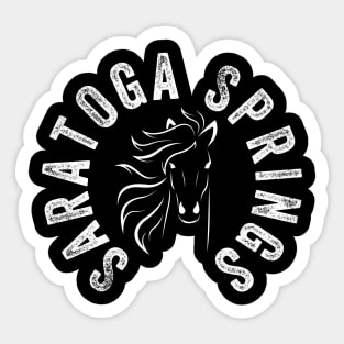 Saratoga Springs New York Horse Racing Sticker